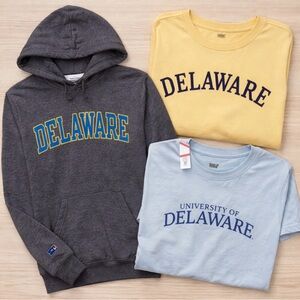 University of Delaware Bundle Adult Small (Hoodie Sweatshirt,T-shirt)